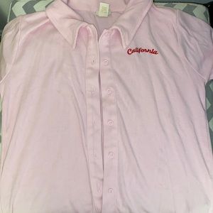 Pink button up💓